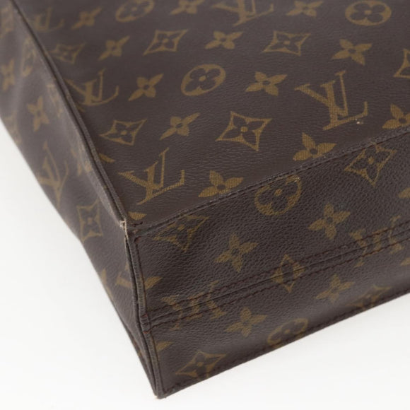 LOUIS VUITTON Monogram Sac Plat Hand Bag M51140 LV Auth 157326