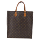 LOUIS VUITTON Monogram Sac Plat Hand Bag M51140 LV Auth 157326-2