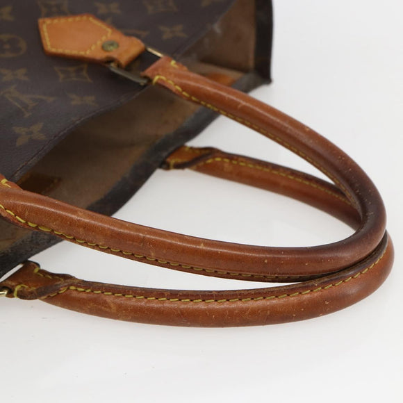 LOUIS VUITTON Monogram Sac Plat Hand Bag M51140 LV Auth 157326