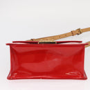 LOUIS VUITTON Monogram Vernis Spring Street Hand Bag Red M91135 Auth 157329SAV-5