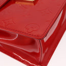 LOUIS VUITTON Monogram Vernis Spring Street Hand Bag Red M91135 Auth 157329SAV-16