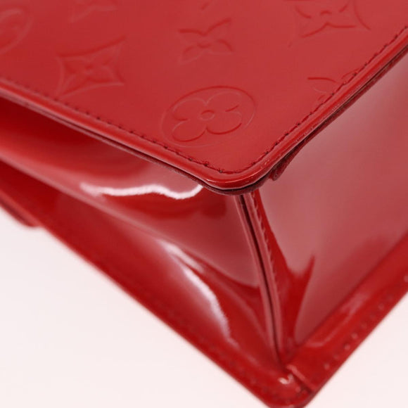LOUIS VUITTON Monogram Vernis Spring Street Hand Bag Red M91135 Auth 157329SAV