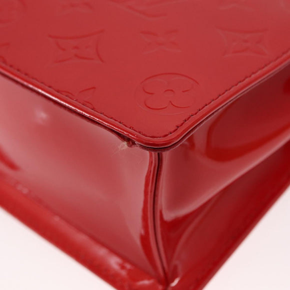 LOUIS VUITTON Monogram Vernis Spring Street Hand Bag Red M91135 Auth 157329SAV