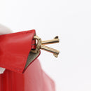 LOUIS VUITTON Monogram Vernis Spring Street Hand Bag Red M91135 Auth 157329SAV-22