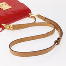 LOUIS VUITTON Monogram Vernis Spring Street Hand Bag Red M91135 Auth 157329SAV-8