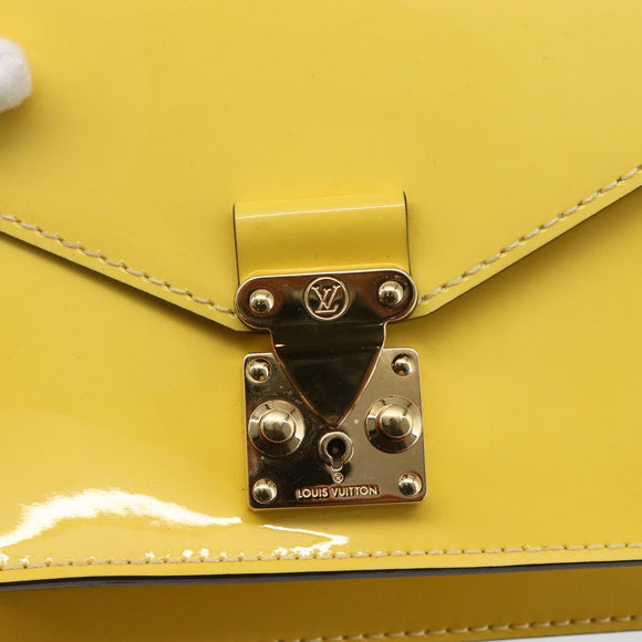 LOUIS VUITTON Monogram Vernis Monceau BB Hand Bag 2way Mimosa LV Auth 157331V