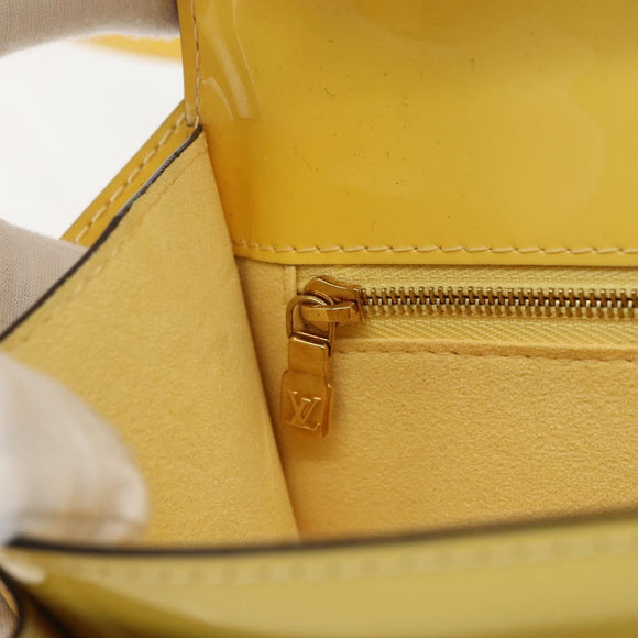 LOUIS VUITTON Monogram Vernis Monceau BB Hand Bag 2way Mimosa LV Auth 157331V