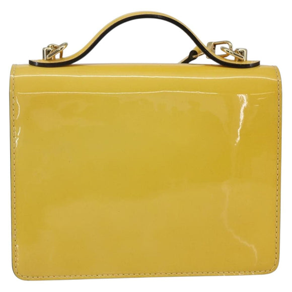 LOUIS VUITTON Monogram Vernis Monceau BB Hand Bag 2way Mimosa LV Auth 157331V