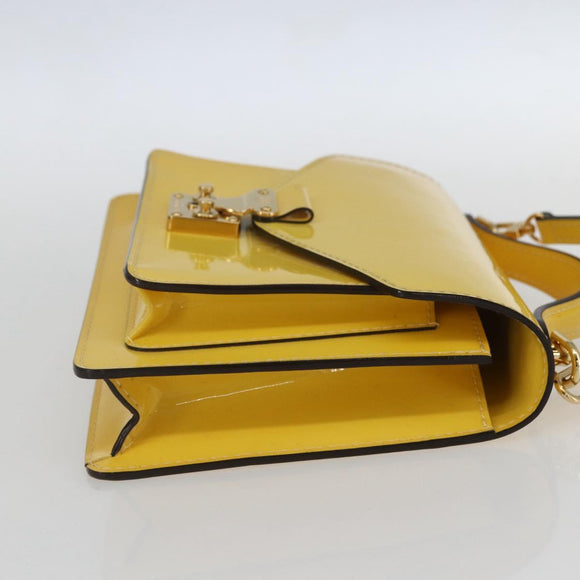 LOUIS VUITTON Monogram Vernis Monceau BB Hand Bag 2way Mimosa LV Auth 157331V