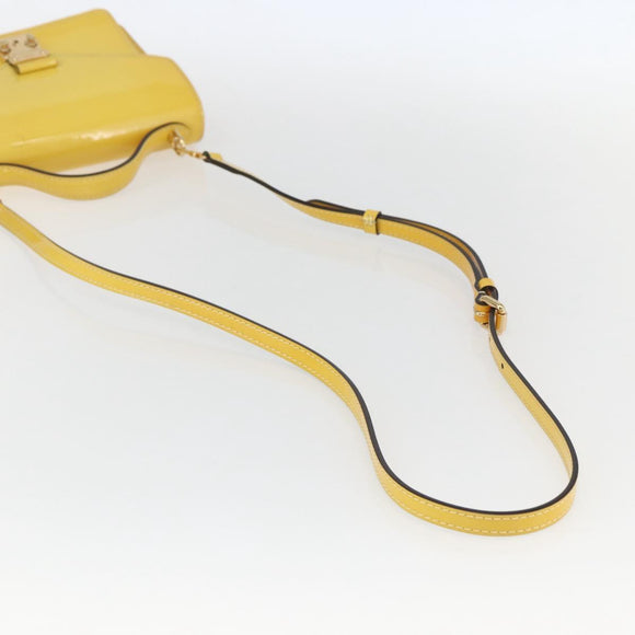LOUIS VUITTON Monogram Vernis Monceau BB Hand Bag 2way Mimosa LV Auth 157331V