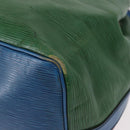 LOUIS VUITTON Epi Petit Noe Bag Tricolor Green Red blue M44147 LV Auth 157332-16