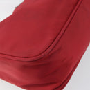 PRADA Hand Pouch Nylon Red Auth 157334-14
