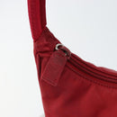 PRADA Hand Pouch Nylon Red Auth 157334-10