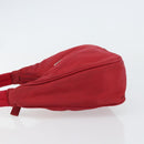 PRADA Hand Pouch Nylon Red Auth 157334-4