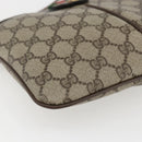 GUCCI GG Supreme Web Sherry Line Bag PVC Beige Gold 904 02 047 Auth 157335-15