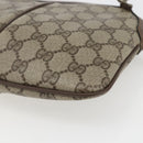 GUCCI GG Supreme Web Sherry Line Bag PVC Beige Gold 904 02 047 Auth 157335-16