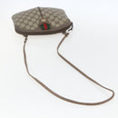 GUCCI GG Supreme Web Sherry Line Bag PVC Beige Gold 904 02 047 Auth 157335-7