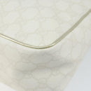 GUCCI GG Supreme Hand Bag PVC Leather White Gold 190258 Auth 157336-16