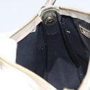 GUCCI GG Supreme Hand Bag PVC Leather White Gold 190258 Auth 157336-20