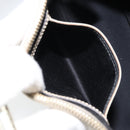 GUCCI GG Supreme Hand Bag PVC Leather White Gold 190258 Auth 157336-21