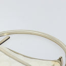 GUCCI GG Supreme Hand Bag PVC Leather White Gold 190258 Auth 157336-14