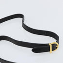 Salvatore Ferragamo Gancini Hand Bag Leather 2way Black Gold Auth 157338-15