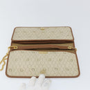 Christian Dior Honeycomb Canvas Chain Shoulder Bag PVC Beige Gold Auth 157341-15
