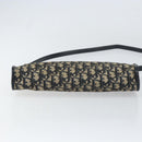 Christian Dior Trotter Canvas Shoulder Bag Navy Gold Auth 157344-9