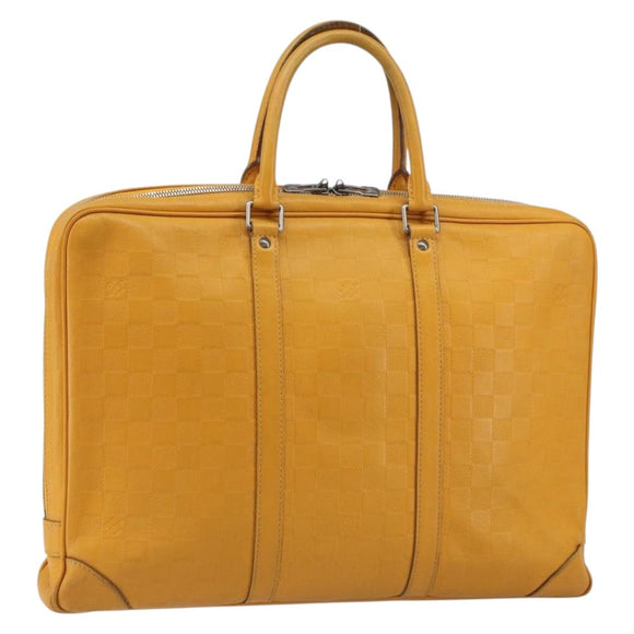 LOUIS VUITTON Damier Infini Porte Documents Voyage Bag Solar N41218 Auth 157359