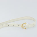 CELINE Macadam Horsebit Shoulder Bag Leather Bordeaux Gold Auth 157361-8