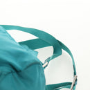 PRADA Backpack Nylon Turquoise Blue Silver Auth 157362V-16