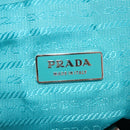 PRADA Backpack Nylon Turquoise Blue Silver Auth 157362V-26