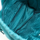 PRADA Backpack Nylon Turquoise Blue Silver Auth 157362V-10