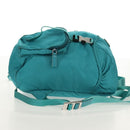 PRADA Backpack Nylon Turquoise Blue Silver Auth 157362V-4