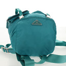 PRADA Backpack Nylon Turquoise Blue Silver Auth 157362V-6