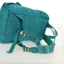 PRADA Backpack Nylon Turquoise Blue Silver Auth 157362V-8