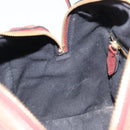 BURBERRY Nova Check Hand Bag Canvas Leather 2way Beige Gold Auth 157364-23