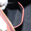 BURBERRY Nova Check Hand Bag Canvas Leather 2way Beige Gold Auth 157364-26