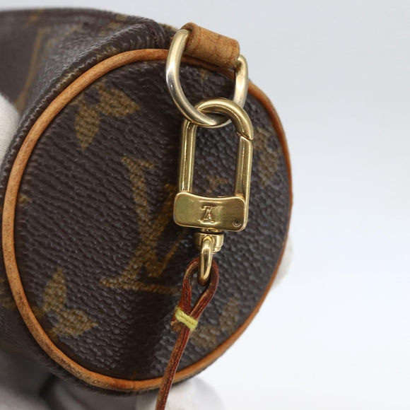 LOUIS VUITTON Monogram Papillon Buideltje LV Auth 157370