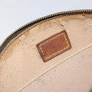 LOUIS VUITTON Monogram Trousse Demi Ronde Cosmetic Pouch M47520 LV Auth 157375-17