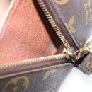 LOUIS VUITTON Monogram Trousse Demi Ronde Cosmetic Pouch M47520 LV Auth 157375-12