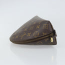 LOUIS VUITTON Monogram Trousse Demi Ronde Cosmetic Pouch M47520 LV Auth 157375-4
