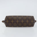 LOUIS VUITTON Monogram Trousse Demi Ronde Cosmetic Pouch M47520 LV Auth 157375-6