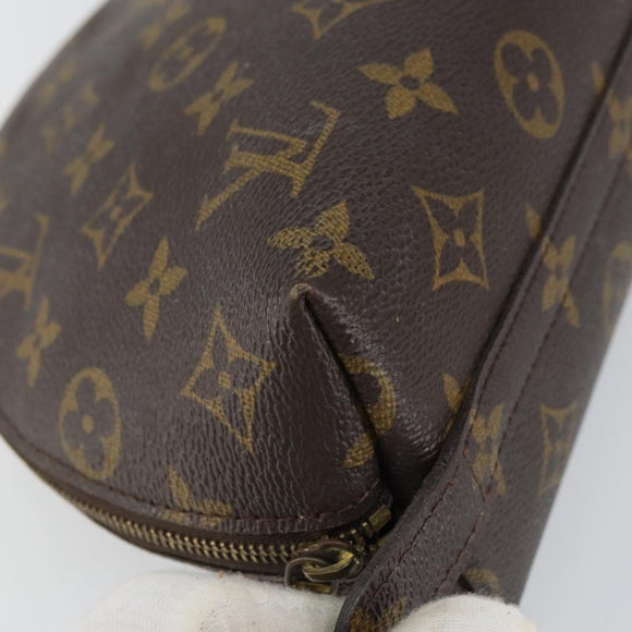 LOUIS VUITTON Monogram Trousse Demi Ronde Cosmetic Pouch M47520 LV Auth 157375