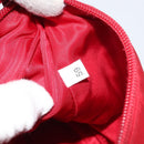 PRADA Hand Pouch Nylon Red Auth 157376-12