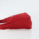 PRADA Hand Pouch Nylon Red Auth 157376-4