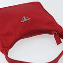 PRADA Hand Pouch Nylon Red Auth 157376-6