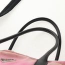 PRADA Hand Bag Nylon Leather 2way Pink Black Auth 157377-15