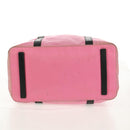 PRADA Hand Bag Nylon Leather 2way Pink Black Auth 157377-7
