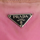 PRADA Hand Bag Nylon Leather 2way Pink Black Auth 157377-24